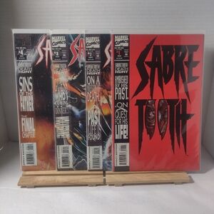 Sabertooth 1 thru 4 Marvel Comic Books
